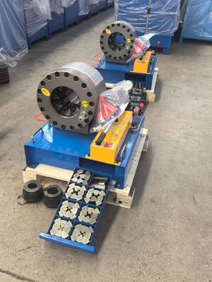 Bom preço. FY-51CSD 2 polegadas de cor azul de alta eficiência 600 toneladas de pressão força Máquina de enxaguamento manual de mangueira Não é necessária energia de 6-51 mm de alcance de enxaguamento e 10 matrizes intercambiáveis para aplicações hidráulicas on-line