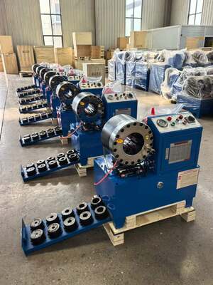Bom preço. Crimpadora Hidráulica Eléctrica DX68 de 2 Pulgadas Color Azul Sin Herramientas de Molde de Cambio Rápido de 6 mm a 51 mm Diferentes Voltajes 10 Matrices Precisión y 200 Piezas por Hora Eficiencia on-line