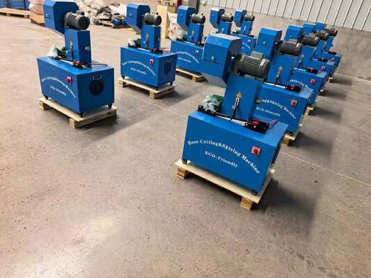 Máquina elétrica de corte e desbaste de mangueira de 2 polegadas de cor azul de 6 a 51 mm com dispositivos de proteção Tensão 220V / 380V e 10 matrizes intercambiáveis, duas funções em uma máquina