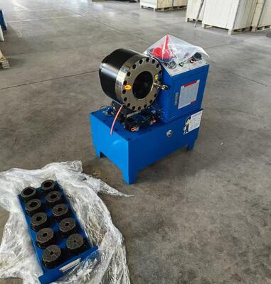 Bom preço. Máquina de crimpagem de mangueira hidráulica elétrica modelo DX68 de 2 polegadas, cor azul, faixa de crimpagem padrão de 6 mm a 51 mm, diferentes tensões, 10 matrizes, precisão e eficiência de 200 peças por hora online